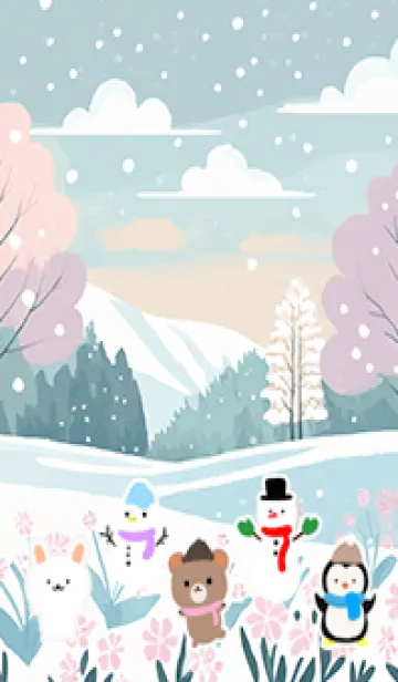 [LINE着せ替え] 可愛い北欧風着せかえ(Winter-106)の画像1