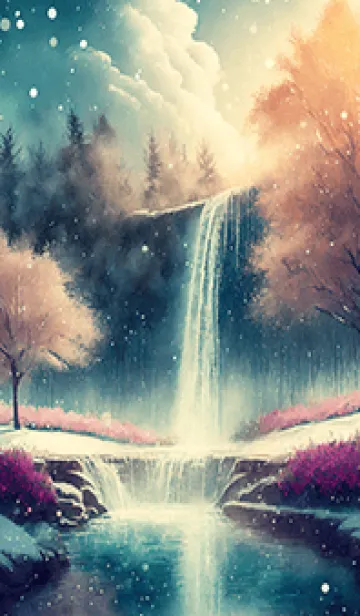 [LINE着せ替え] 優美な冬の風景の着せかえ(Winter-56)の画像1