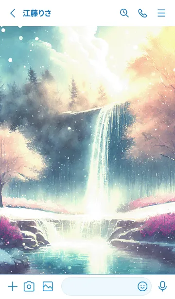 [LINE着せ替え] 優美な冬の風景の着せかえ(Winter-56)の画像2