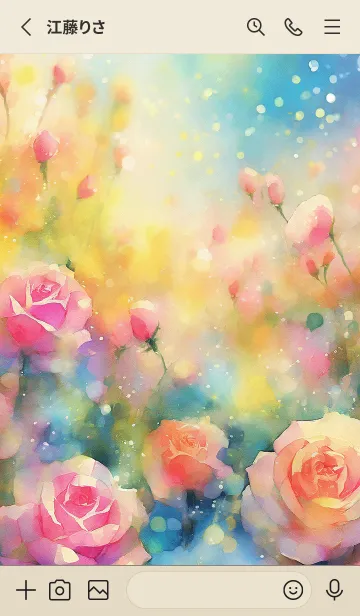 [LINE着せ替え] 薔薇(バラ)の花の着せかえ(R78)の画像2