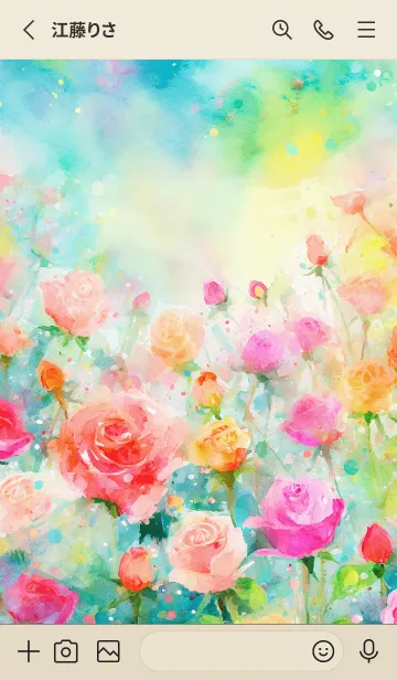 [LINE着せ替え] 薔薇(バラ)の花の着せかえ(R79)の画像2