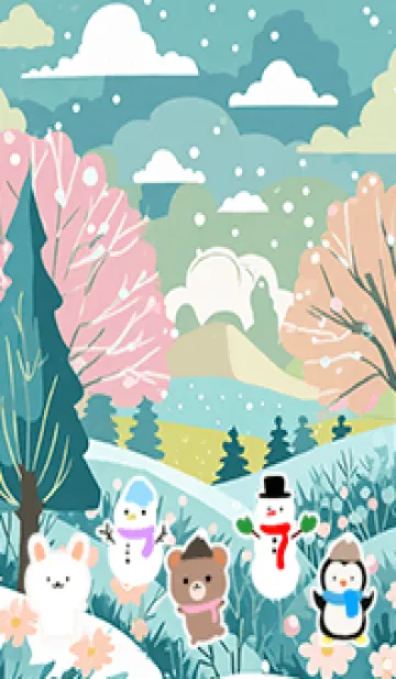 [LINE着せ替え] 可愛い北欧風着せかえ(Winter-102)の画像1