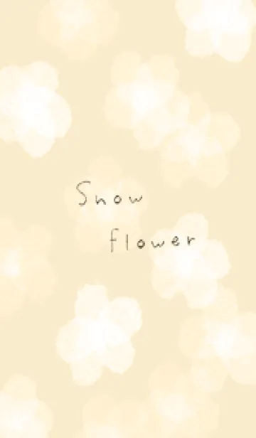 [LINE着せ替え] yellow♡雪の花14_1の画像1