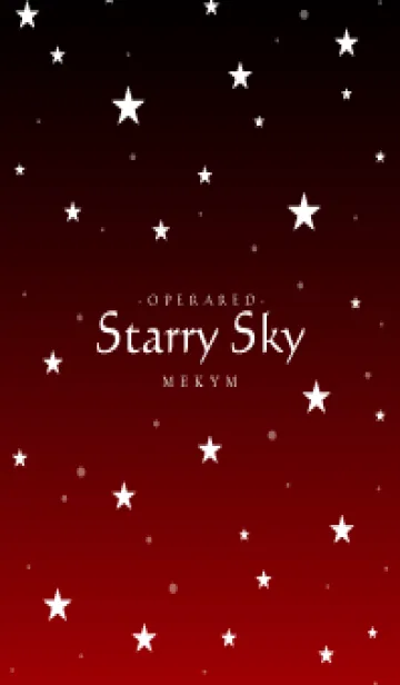 [LINE着せ替え] - Starry Sky Opera Red -の画像1