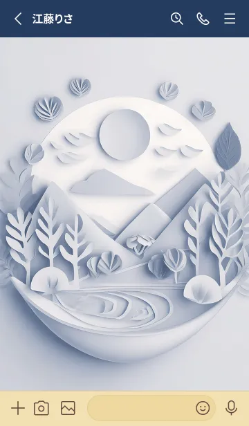 [LINE着せ替え] Mint Fragrance ART Theme106の画像2