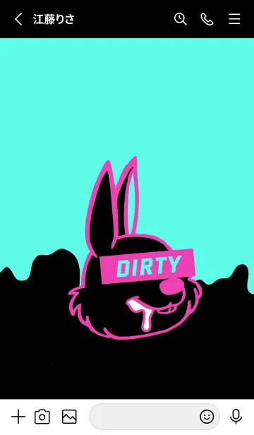 [LINE着せ替え] ダーティ ラビット 257の画像2