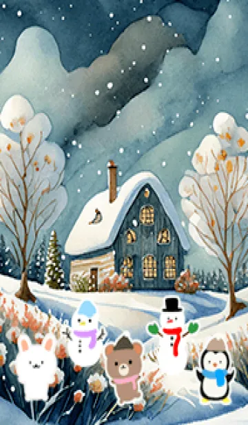 [LINE着せ替え] 可愛い北欧風着せかえ(Winter-117)の画像1