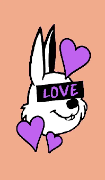 [LINE着せ替え] ラブ ラビット 88の画像1