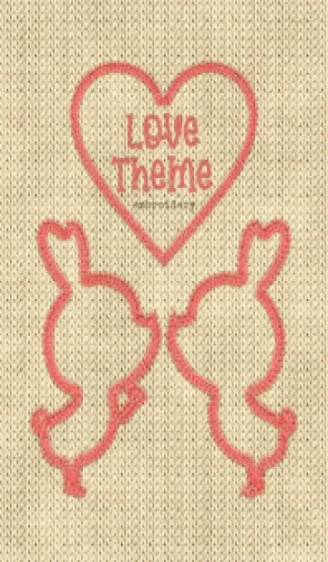 [LINE着せ替え] Love Theme Embroidery.の画像1