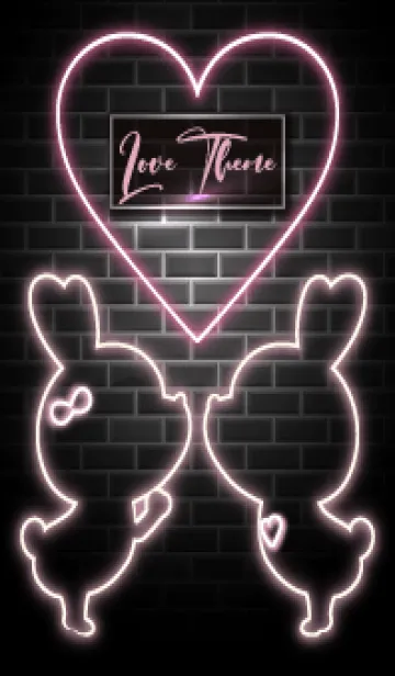 [LINE着せ替え] LOVE THEME -NEON- 32の画像1