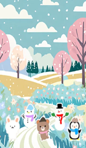 [LINE着せ替え] 可愛い北欧風着せかえ(Winter-113)の画像1