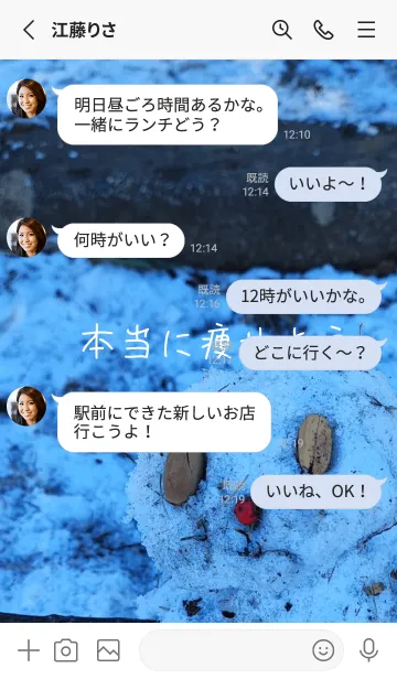 [LINE着せ替え] 本当に痩せようtlsの画像3