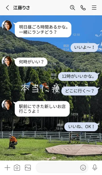 [LINE着せ替え] 本当に痩せよう^52の画像3
