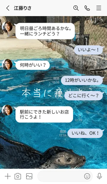 [LINE着せ替え] 本当に痩せようsEHの画像3