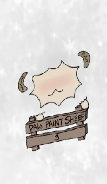 [LINE着せ替え] Paw paint sheep3の画像1