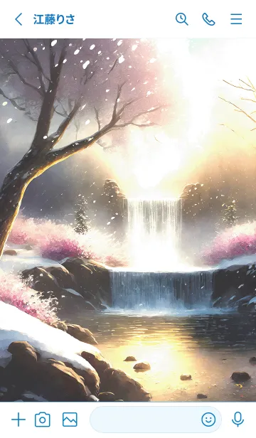 [LINE着せ替え] 優美な冬の風景の着せかえ(Winter-66)の画像2