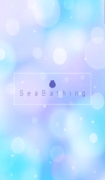 [LINE着せ替え] Sea Bathing-PURPLE&BLUE 19の画像1