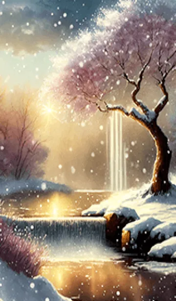 [LINE着せ替え] 優美な冬の風景の着せかえ(Winter-65)の画像1