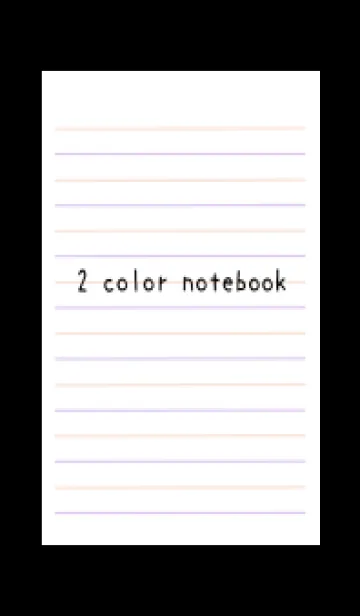 [LINE着せ替え] 2色ノート/ピンク&パープル/ブラックの画像1