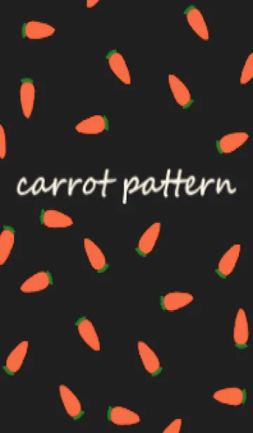 [LINE着せ替え] にんじん総柄_blackの画像1