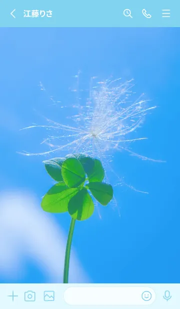 [LINE着せ替え] ケサランパサラン&七つ葉クローバー #4-24の画像2