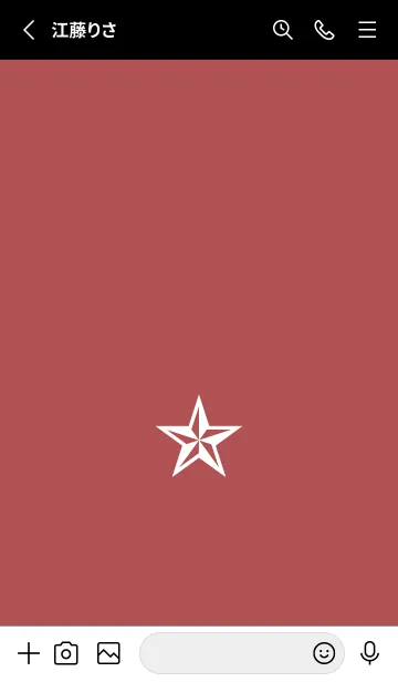 [LINE着せ替え] シンプル ロック スター _68の画像2