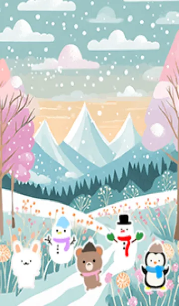 [LINE着せ替え] 可愛い北欧風着せかえ(Winter-121)の画像1