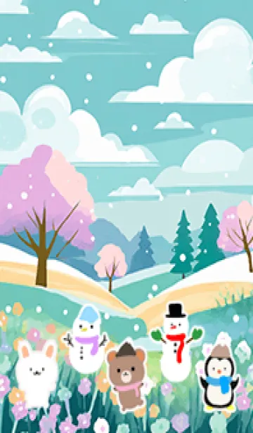 [LINE着せ替え] 可愛い北欧風着せかえ(Winter-122)の画像1