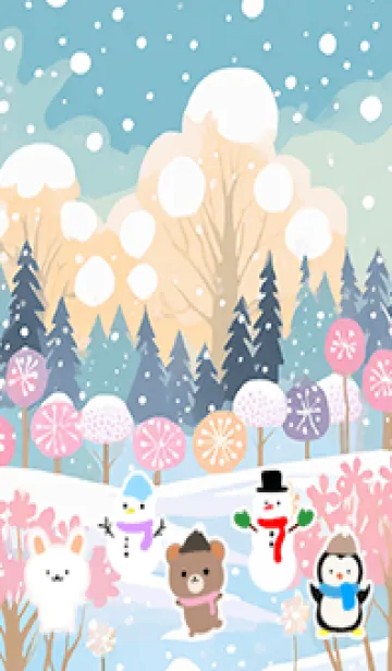 [LINE着せ替え] 可愛い北欧風着せかえ(Winter-123)の画像1