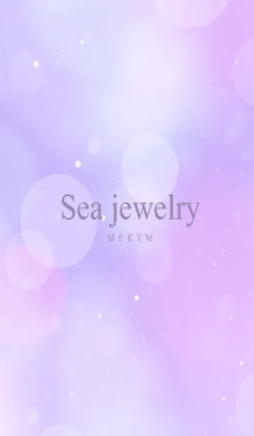 [LINE着せ替え] SEA JEWELRY-MILKY PURPLE 2の画像1