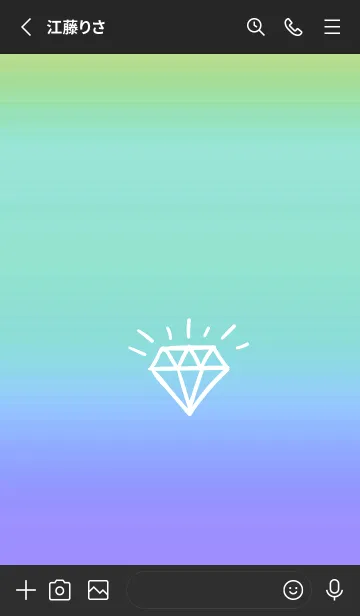 [LINE着せ替え] グラデーション ダイアモンド  .3の画像2