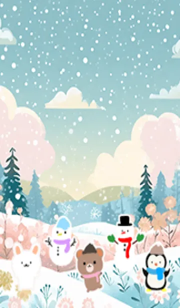 [LINE着せ替え] 可愛い北欧風着せかえ(Winter-126)の画像1