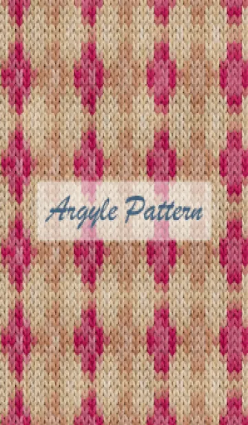 [LINE着せ替え] argyle pattern embroidery 16の画像1