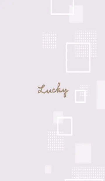 [LINE着せ替え] おしゃれ 四角 白22の画像1