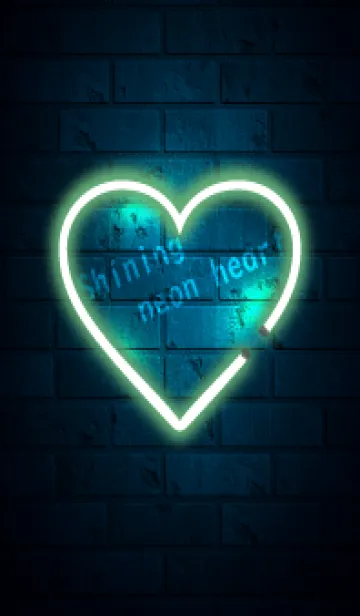 [LINE着せ替え] Shining neon heart 74の画像1