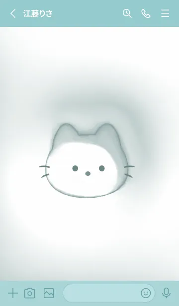 [LINE着せ替え] bluegreen♡ぷっくりにゃんこ06_1の画像2