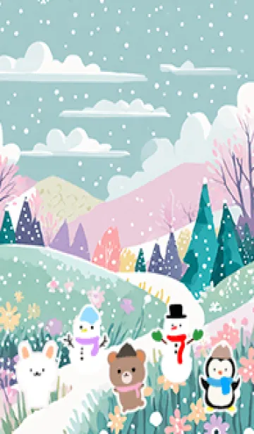 [LINE着せ替え] 可愛い北欧風着せかえ(Winter-131)の画像1