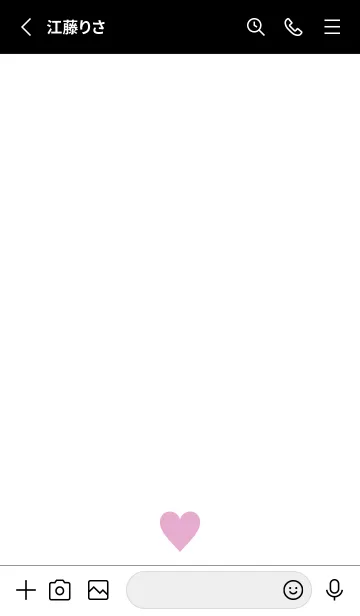 [LINE着せ替え] PINK HEART WHITE - 21 -の画像2