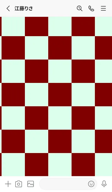 [LINE着せ替え] マルーン■パステルグリーン1.TKCの画像2