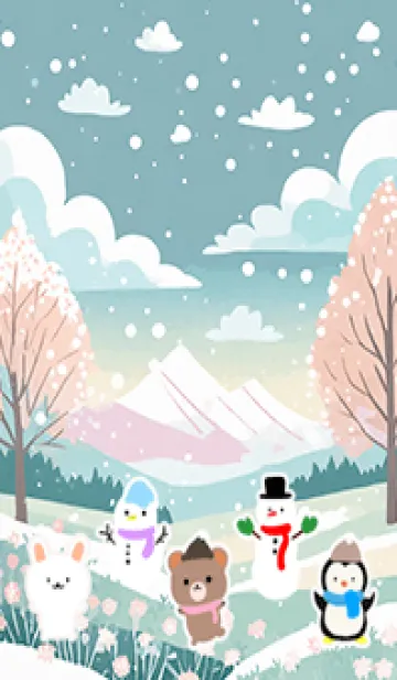 [LINE着せ替え] 可愛い北欧風着せかえ(Winter-132)の画像1