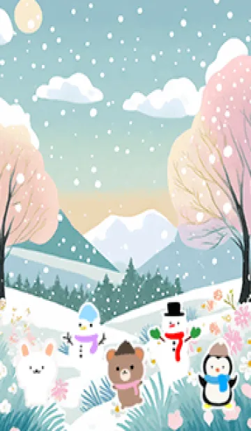 [LINE着せ替え] 可愛い北欧風着せかえ(Winter-134)の画像1