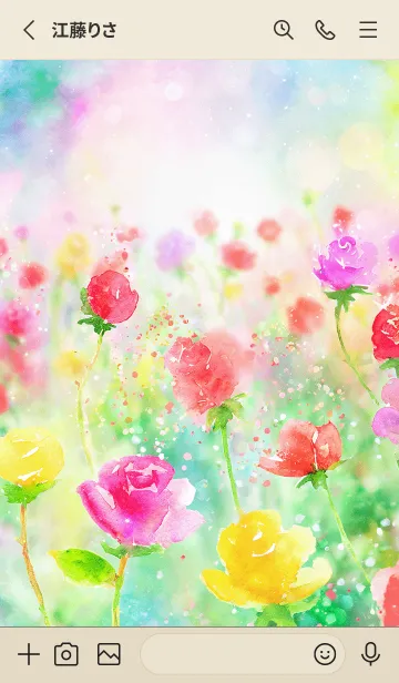 [LINE着せ替え] 薔薇(バラ)の花の着せかえ(R85)の画像2