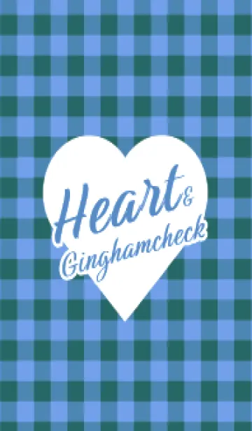 [LINE着せ替え] ハート ギンガムチェック 107の画像1