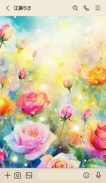 [LINE着せ替え] 薔薇(バラ)の花の着せかえ(R88)の画像2