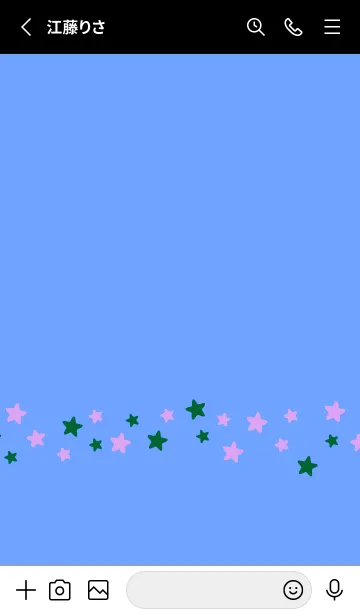 [LINE着せ替え] シンプル カラー スター 152の画像2