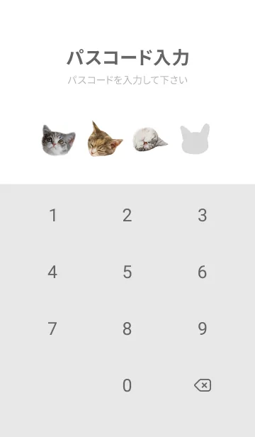 [LINE着せ替え] ねこのるうちゃん-シンプル白ベース-の画像4