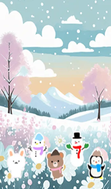 [LINE着せ替え] 可愛い北欧風着せかえ(Winter-139)の画像1