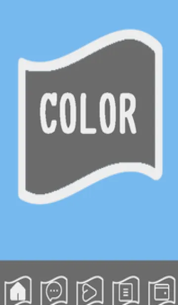 [LINE着せ替え] blue color P41の画像1