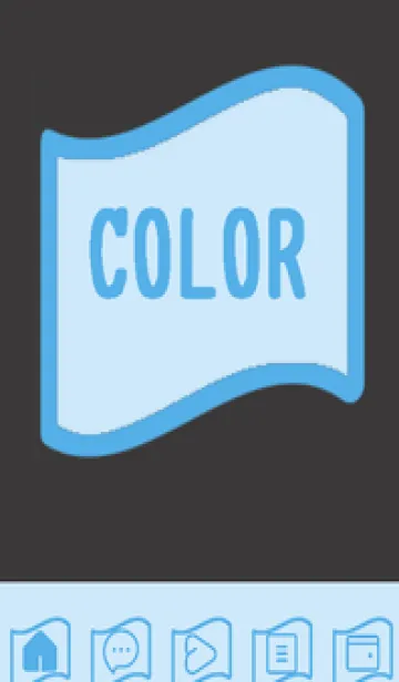 [LINE着せ替え] blue color P45の画像1