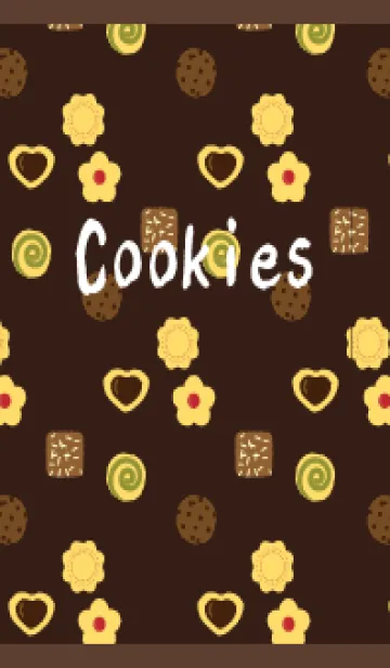 [LINE着せ替え] いろんなクッキー 茶色の画像1